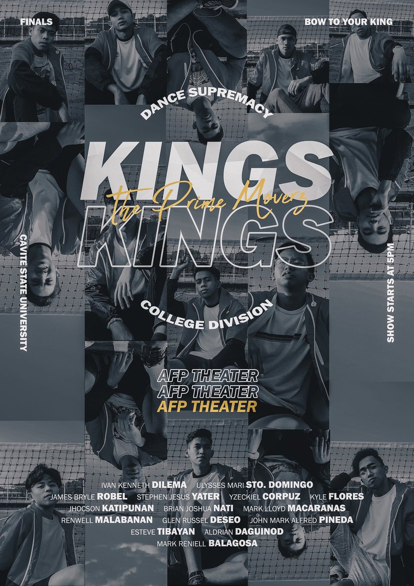 The_PRMMVRZ's tweet photo. Cavite State University's Kings and Queens are ready to take the show at the AFP Theater tomorrow for the Dance Supremacy Finals! 

#the_prmmvrz #prmrhj 
#DanceSupremacy2019
Poster by @_micozulueta https://t.co/O9z0r1ttQn