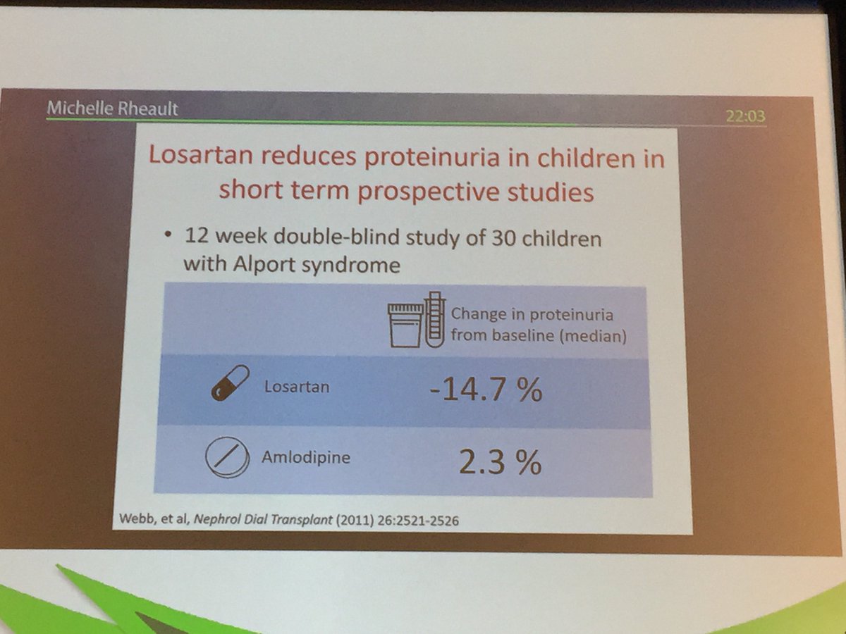 ASPNeph's tweet photo. Dr.  Michelle Rheault  giving a Clinical update including new pharmacologic approaches #ipna2019  @rheault_m  : ACEi or ARBs are reasonable options #ipna2019 https://t.co/DOnV6KOBit