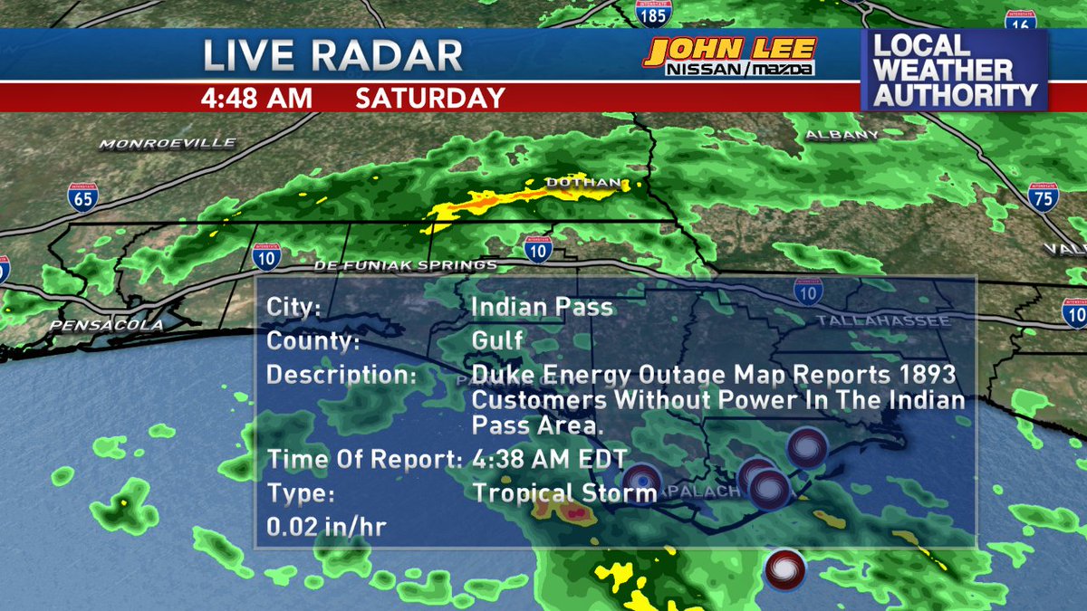 Wecp Tv On Twitter Power Outage Duke Energy Reports 1 893 Customers Are Without Power In Indian Pass