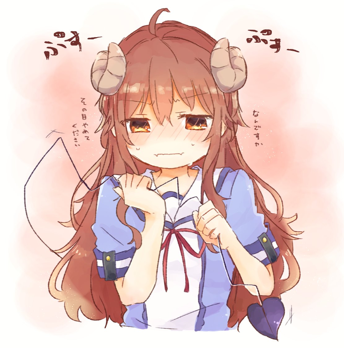 緊張してるの尻尾でバレちゃうの可愛いね まちカドまぞく 製造工場のイラスト 緊張してるの尻尾でバレちゃうの可愛いね まちカドまぞく 製造工場のイラスト