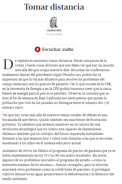 Escuchar las conferencias mañaneras diarias del presidente López Obrador nos podría dar la impresión de que la vía más eficiente para resolver los problemas del campo mexicano son los precios de garantía : @ValeriaMoy http://ow.ly/77Gp30pILUC