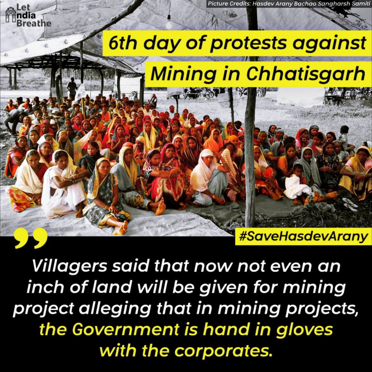LetIndBreathe's tweet photo. How many of us knew about this protest?
The government is the protector of policies and people. Why does it side with big corporations? #LetIndiaBreathe #SaveHasdevArany https://t.co/hYLMrgdMMg