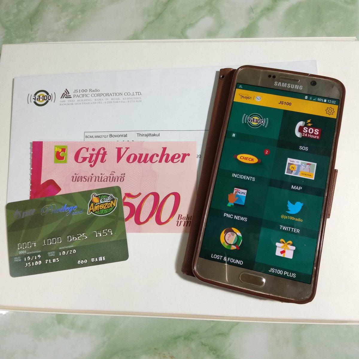 Bovonrat's tweet photo. 💖ขอบคุณ @js100radio มากๆนะคะ

🎁สำหรับ Gift Voucher Big C และ บัตร Cafe Amazon
จากกิจกรรมสะสมคะแนน JS100 Plus ผ่านแอพ JS100

📻ฟังรายการ จส.100 ผ่านแอพ JS100 ทุกวัน
ได้ทั้งสาระ ความรู้ ข่าวสารฉับไว 
แถมยังได้รางวัลโดนๆ
#JS100 #JS100Application 
#JS100Plus #JS100App #JS100Radio https://t.co/Krzk3FpHIv