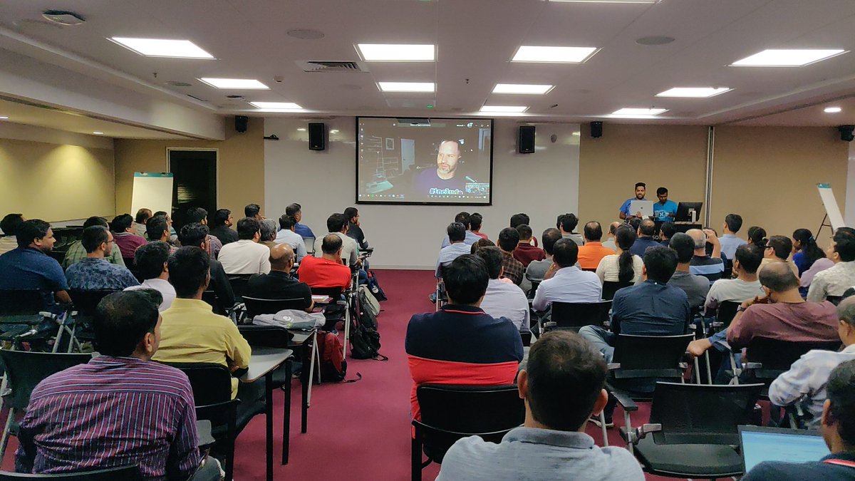 svswaminathan's tweet image. Wow! Super privileged to have @shanselman live on our #dotnetconfblr . Thanks much @nishanil for making it happen!