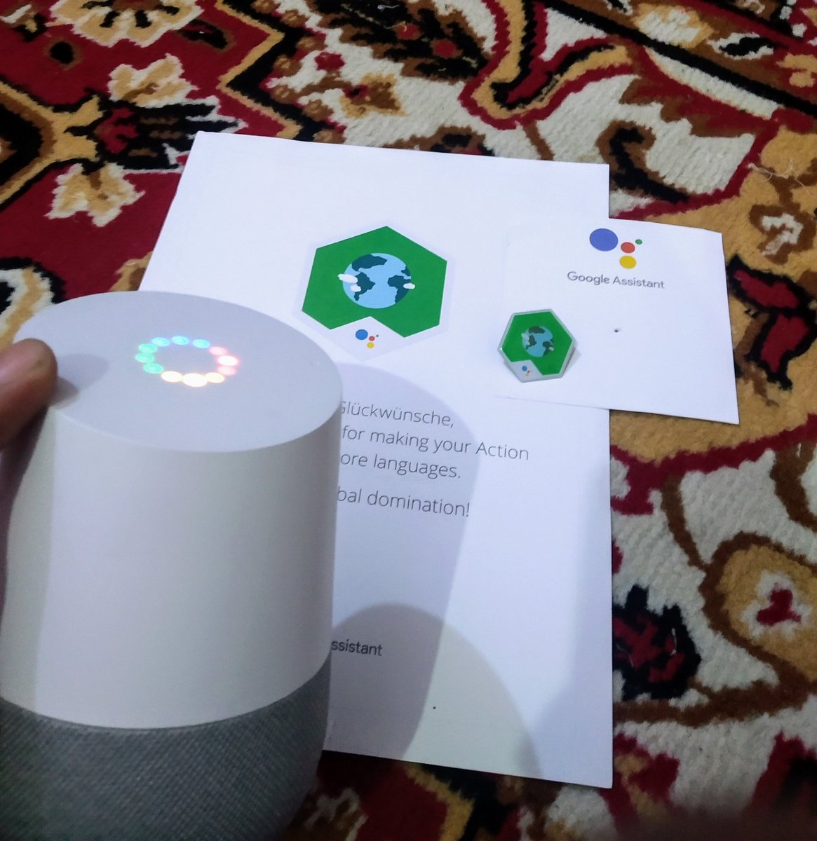 SiddiqueeAquib's tweet image. This is really amazing they reward cool stuffs for creating actions on Google.
Google never fails in making there devs happy 😉.
Thank you 
@Google 
@GoogleCloud_IN 
@GoogleIndia
#actionongoogle
#Google