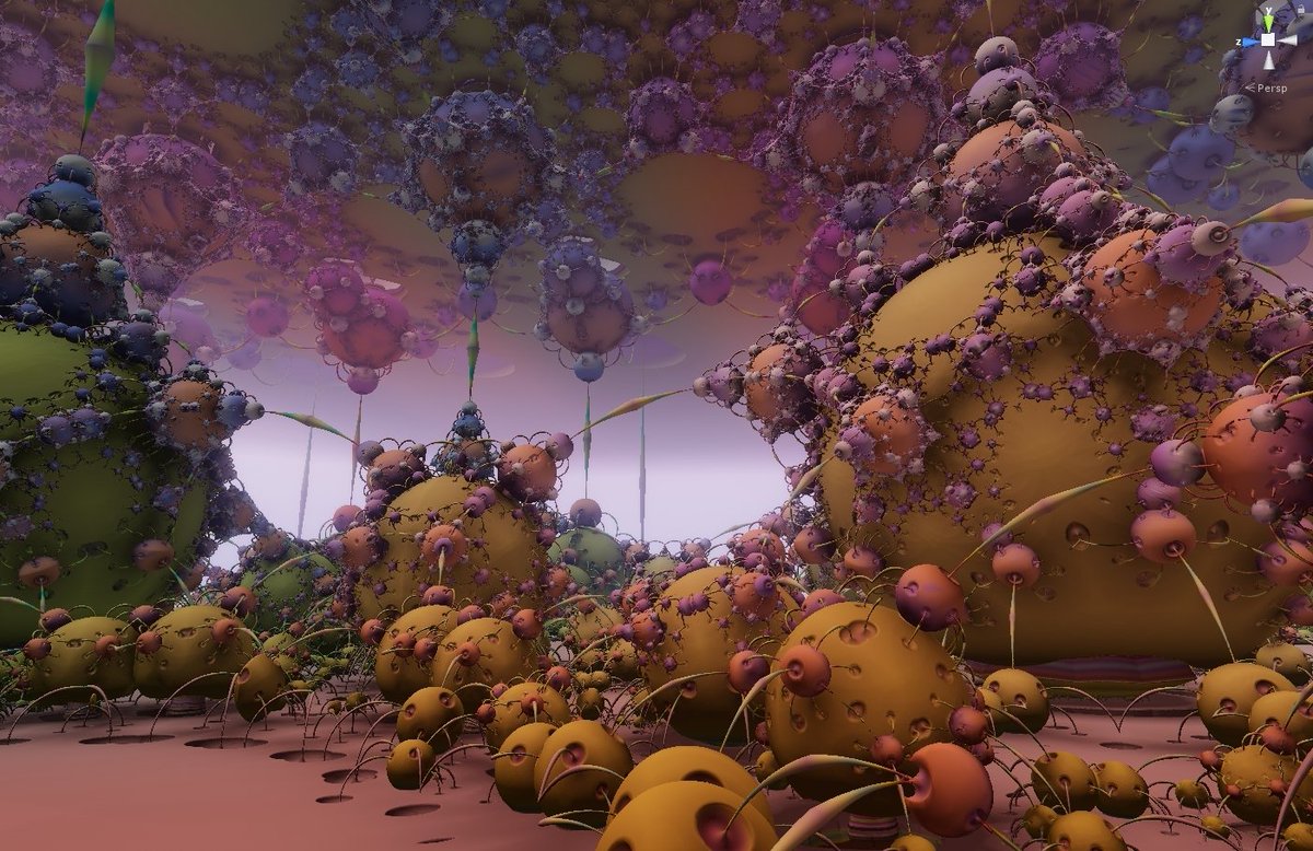 1001vrchat's tweet image. Fractal Explorer v2 work in progress #raymarching #realtime #fractals #shader #vrchat #unity3d