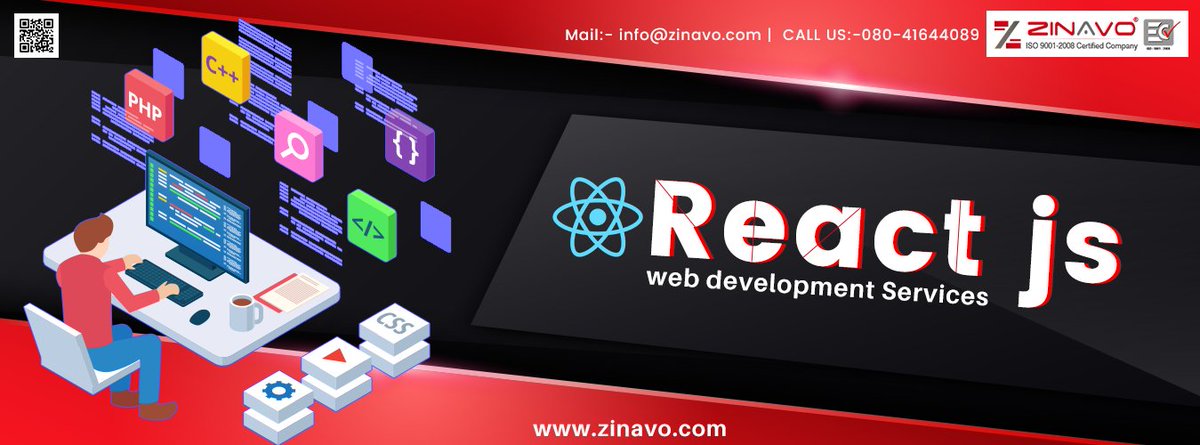 Zinavogroup's tweet photo. As a leading ReactJS development company, Zinavo provides ReactJS development services to create interactive user interface for web and mobile.
#webdevelopmentcompanyinbangalore #websitedesigncompanyinbangalore,#websitedesign #dataanalytics #softwaredevelopment #zinavo https://t.co/gT0HdD3Jnw