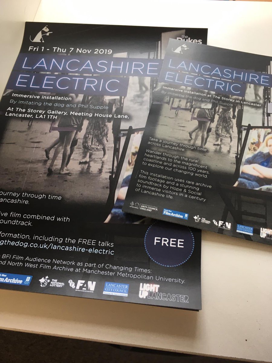 ImitatingtheDog's tweet photo. Look what just arrived #LancashireElectric @LightUpLanc @TheDukesTheatre @FilmHubNorth @NWfilmarchive @BFI #installationtime https://t.co/FBv6XpJMl9