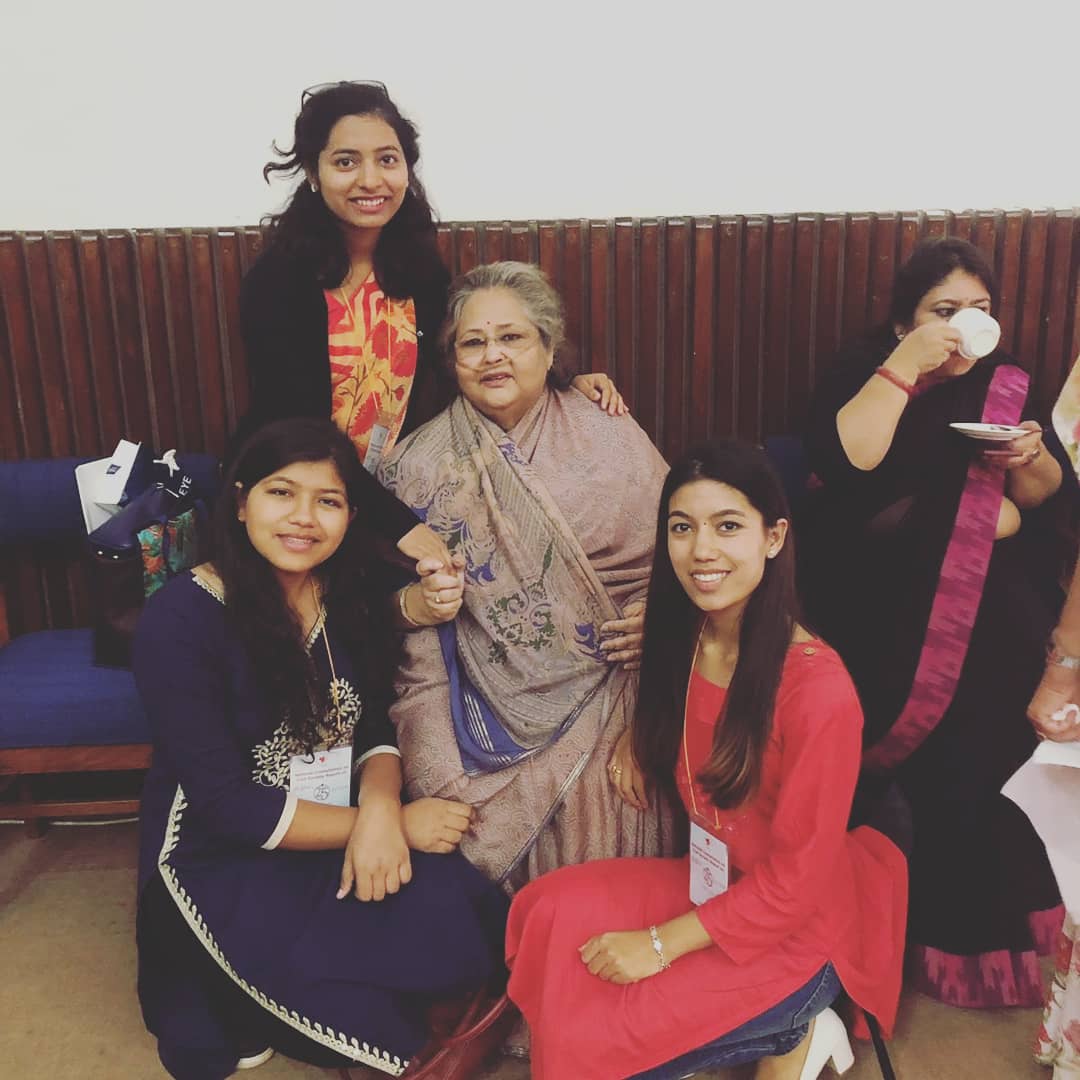 YOUTHCANN's tweet photo. #YouthChampions Amrita and Laxmi with leading women's rights activist Chandani Joshi during national Consultation #Beijing25 @yw4_c https://t.co/uyD0oCdZ5Z