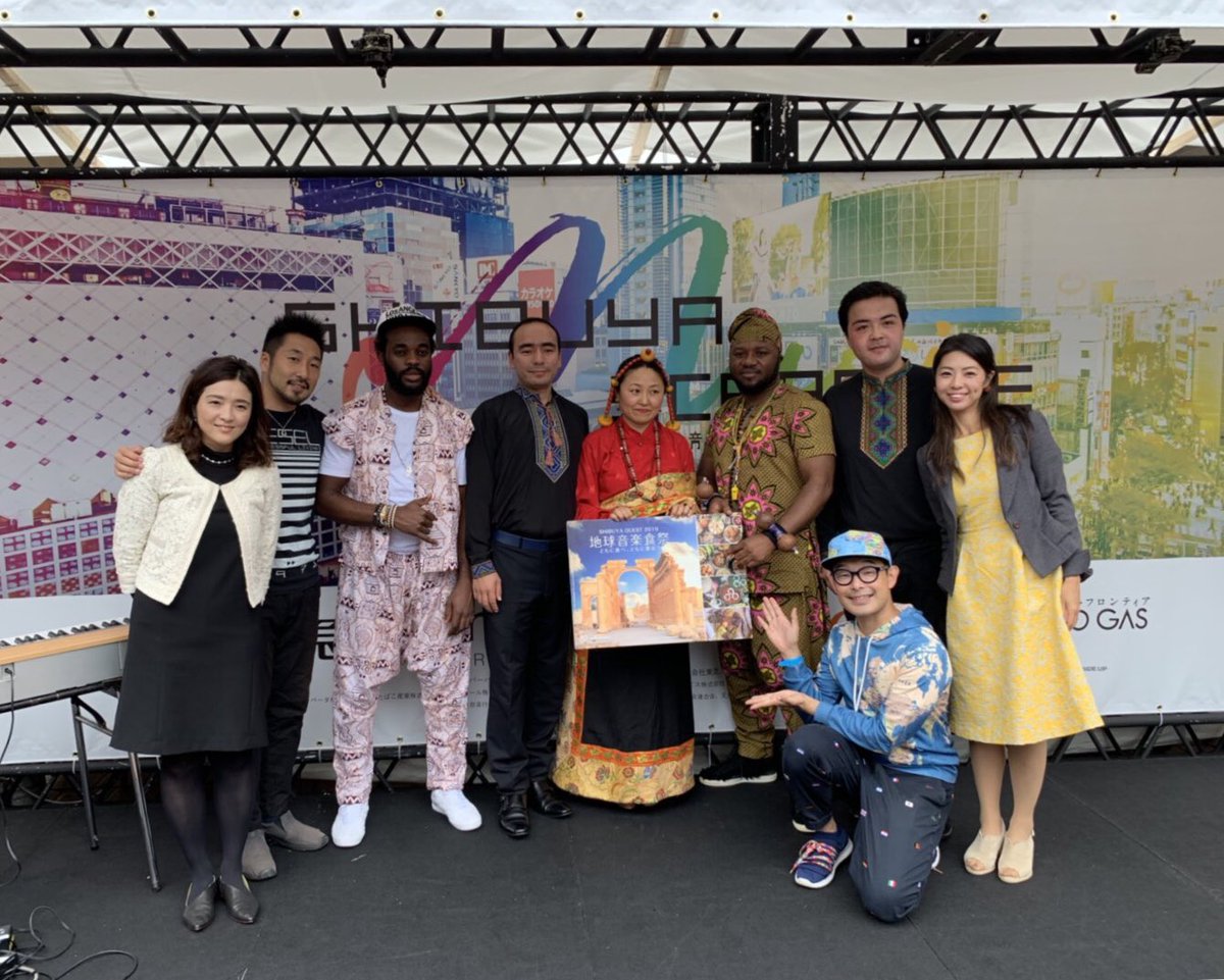 映えあるオープニングセレモニーに出させていただき、ありがとうございました！#渋谷音楽祭2019 #地球音楽食祭