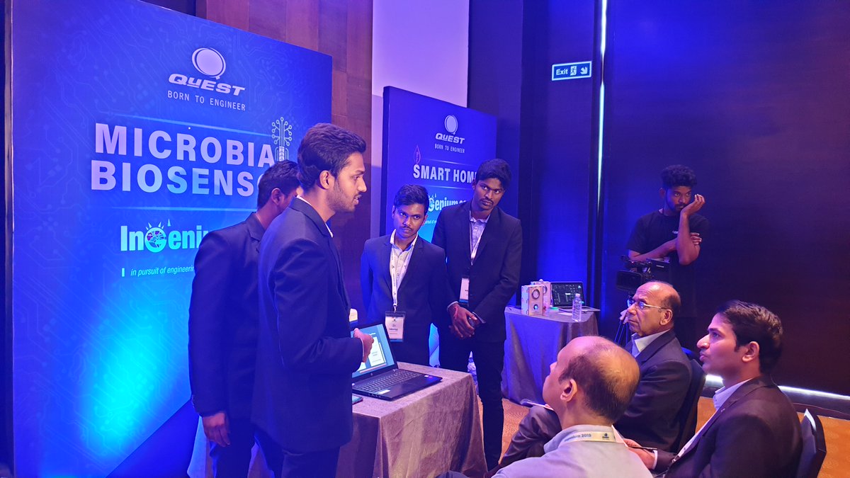 Quest_Global's tweet photo. #QuESTIngenium Engineering students demonstrating their project https://t.co/2RUWieWB2o