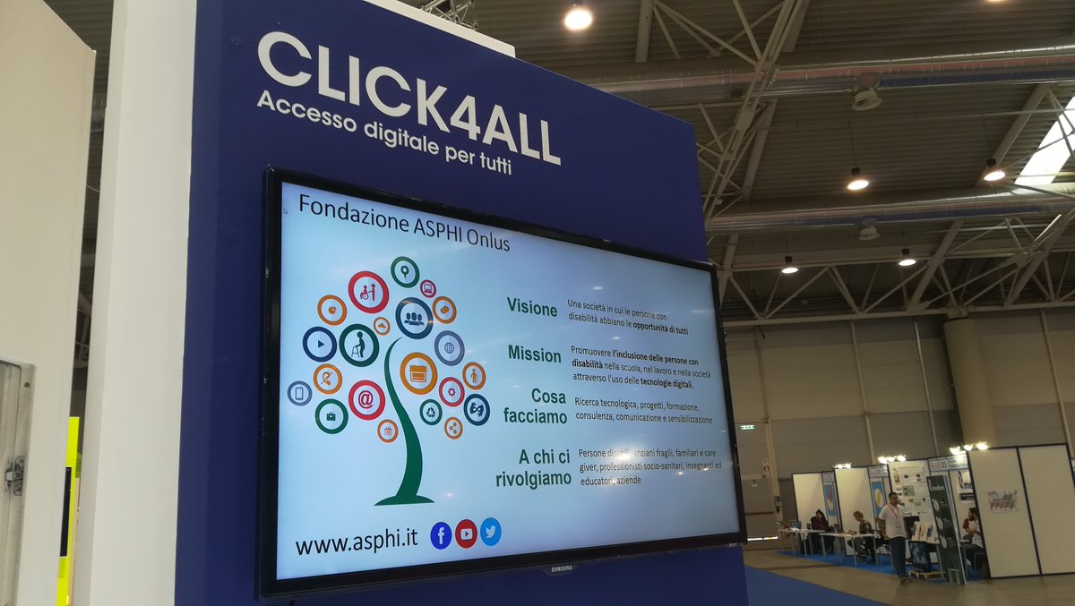 FondazioneAsphi's tweet photo. #Click4All a #MFR19 Village #Genzyme, #Roma progetti innovativi per migliorare la qualità della vita di persone disabili https://t.co/pvaW5hClVr