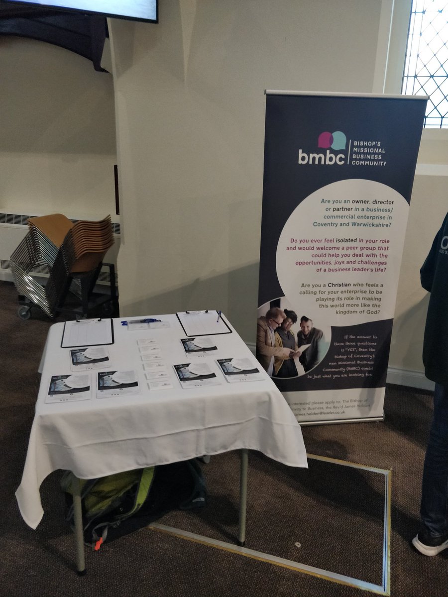 BMBCaspiring's tweet photo. Ready to speak, meet and greet at St Paul's Gear Up Conference this morning! Can't wait. #GearUp #StPauls #BMBC #Jesusinbusiness #Leamingtonspa https://t.co/bBAiBy3U5P