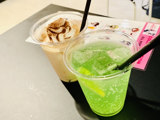 溝の口シャードに行ってきました!クレープもタピオカもドリンクも美味しかった!ノートに唯ちゃん描いてきた 