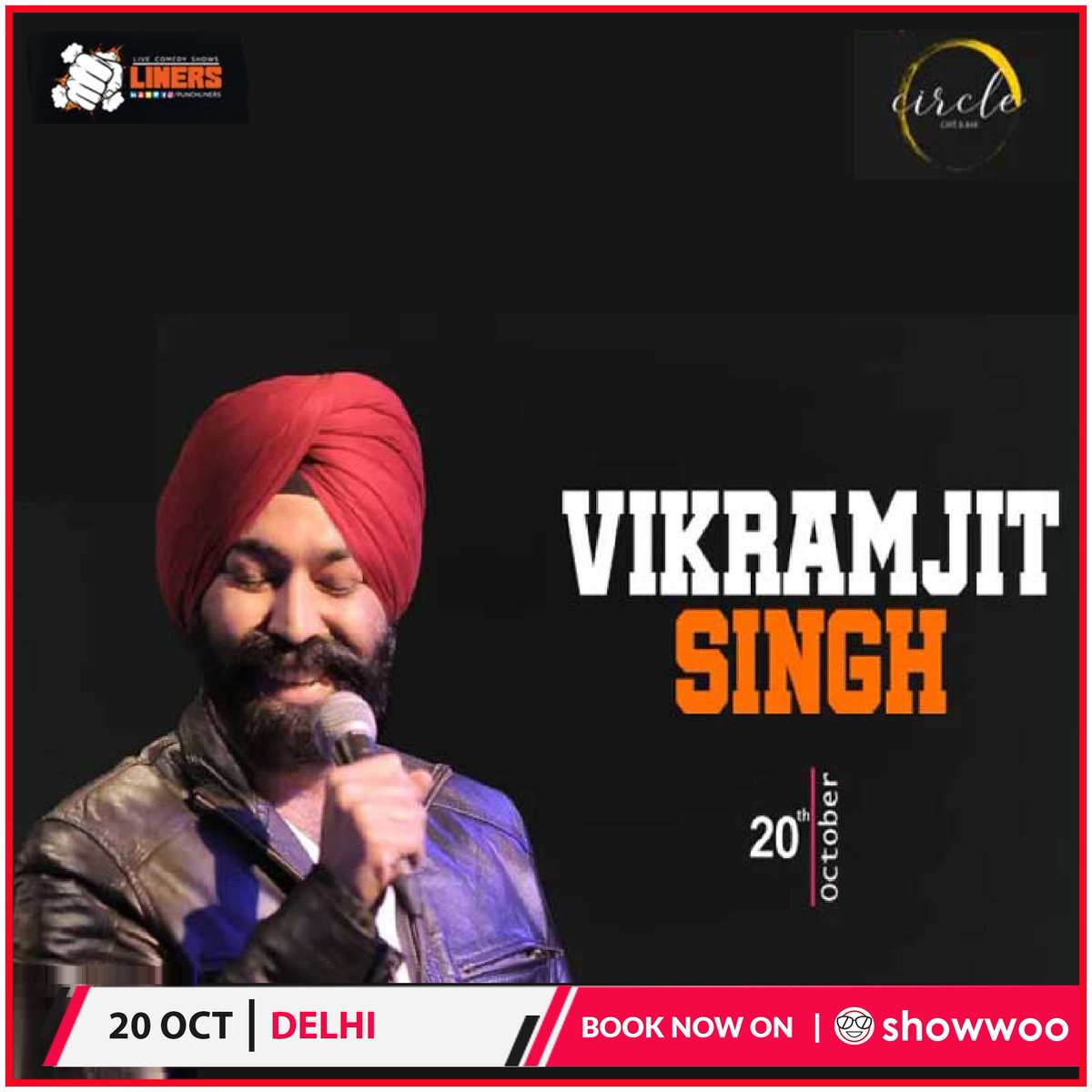 ShowwooIn's tweet photo. 🎭 After millions of #views #online for his #laugh-out-loud #comedy, Vikramjit Singh is back with a new #show that’s as heartfelt as it’s #funny.
🎫 Book Now:- https://t.co/gFYTLqaqhx

#showwoo #events #comedyshow #comedyclub #comedynight https://t.co/7C4nw4m5pP