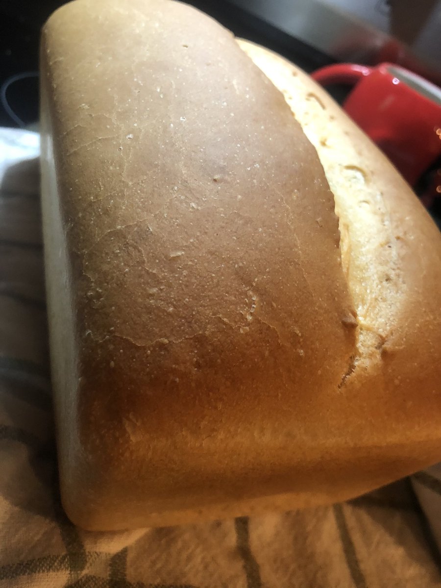 monkeybearbakes's tweet photo. I accidentally baked a loaf of bread that looks like the plasticine display loaf that bakeries used to put out... down to the antiqued cracks on the crust.... https://t.co/LzyIBrWSnE