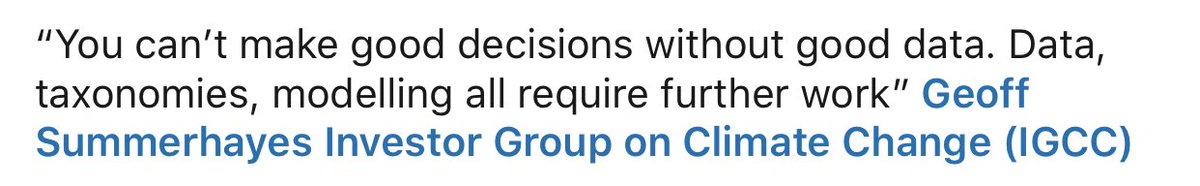 RajThamotheram's tweet photo. @ProfStrachan Many investors #Blackrock's #LarryFink, #Temasek's CEO & others still consider they need more data! Why? They confuse making money from climate change (chasing #ESGalpha, #portfoliodecarbonisation) with real world #decarbonisation. #ForcefulStewardship @KHayhoe @Fireynolds https://t.co/Ap3MrCbTZq