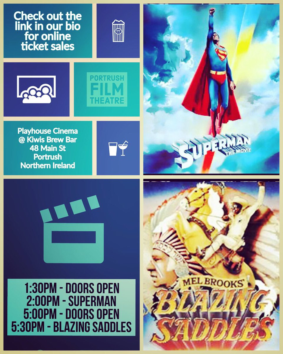 PortrushT's tweet photo. TODAY AT THE #PFT #portrush #communitycinema https://t.co/OHJp6e8Lk7