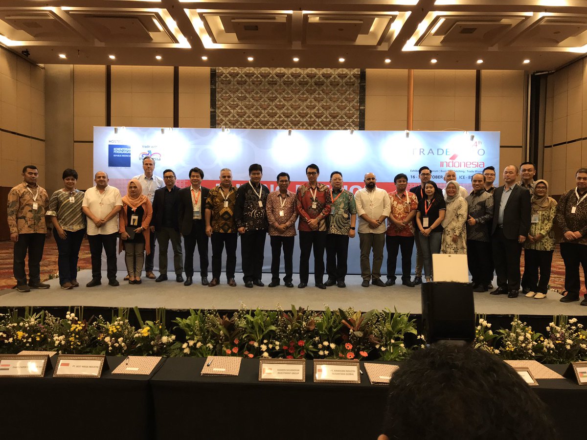 Selamat kepada para pelaku usaha Indonesia yang berhasil meraih total transaksi USD 2 miliar dalam kegiatan misi pembelian di #TEI2019 pada hari ke-4. 
#GenjotEkspor
