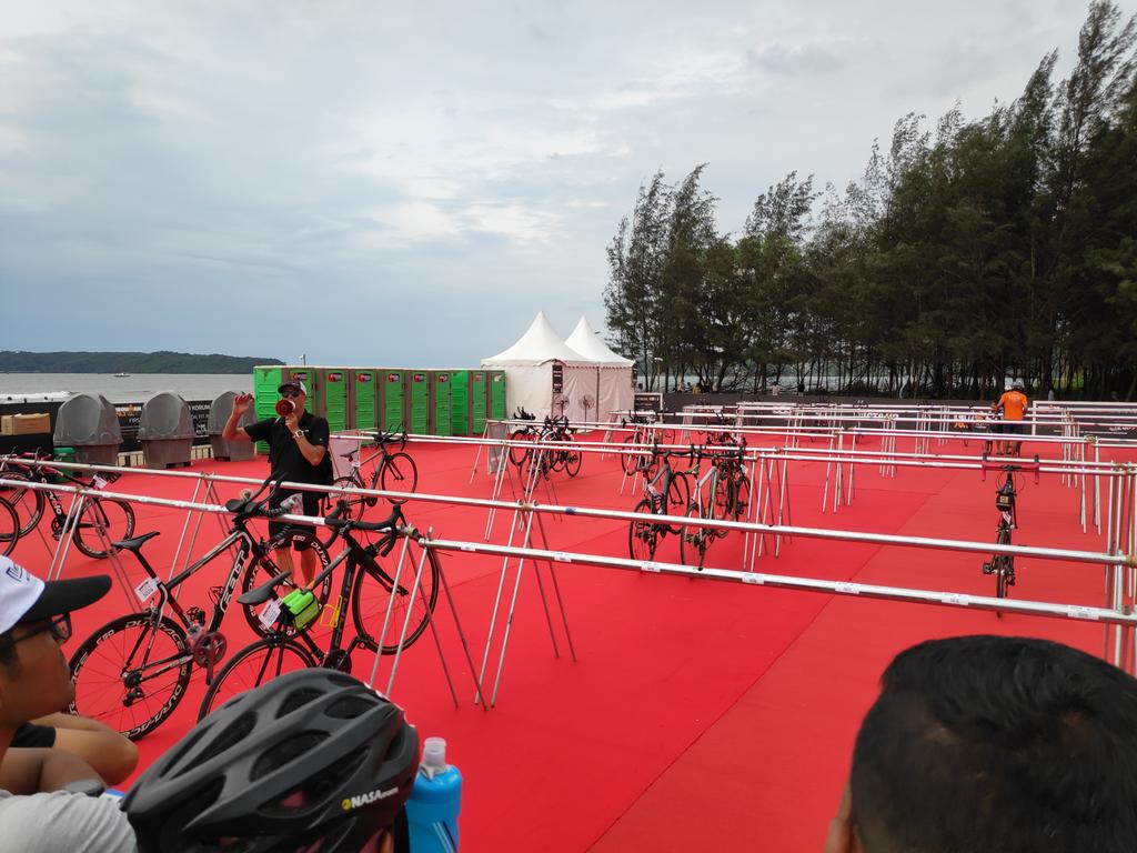 mehulved's tweet photo. Bike racking and Transition tour time. #IM703Goa https://t.co/JwL93Y9mD8