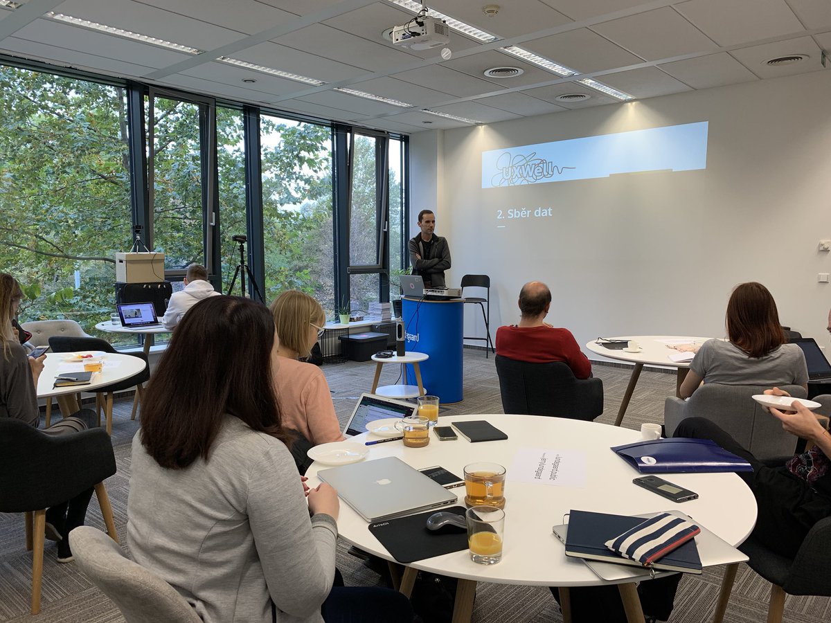 LundegaardJerry's tweet photo. Tento víkend v našich pražských kanceláří probíhá jeden z víkendu @UXWellEdu. Jsme rádi, že můžeme pomoct další generaci UX specialistů a výzkumníků. #ux #growthmindset #learning https://t.co/Y40bTKGqHX