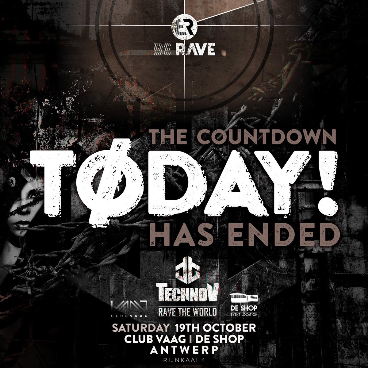 Today... it's gonna be the day we bring Techno to you...
Tonight... we present 2 clubs filled with Techno... as it should be
Tonight we're going to party together!

Online Ticketsale untill 22.00H ! There will be Tickets at the door ! 

Tickets via: tibbaa.com/order/dim1drfx…
