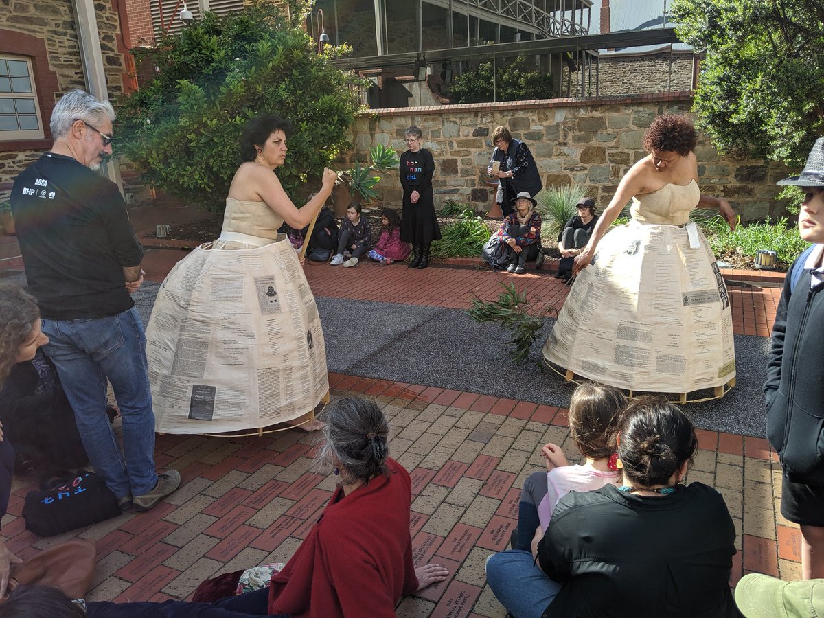 CesareCuzzola's tweet photo. What a powerful exhibition opening for @tarnanthi at the @MigrationMuseum! Thank you #UnboundCollective! https://t.co/rK80BPBUm0 https://t.co/ChVqCKOtWw