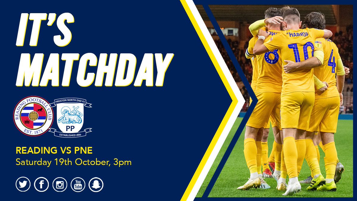 pnefc's tweet photo. MATCHDAY! 💪

We return to action today as we take on Reading this afternoon at Madejski Stadium, safe journey to all those making the trip! 👊

#pnefc #YELLOWS https://t.co/HsvUAUF5kc