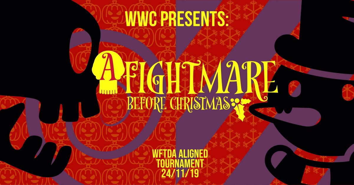 WWC presents The Frightmare Before Christmas!

Is The Nightmare Before Christmas a Halloween film or a Christmas film? 

Lets fight it out on track in a WFTDA aligned roller derby tournament!

#derbytwitter #RollerDerby