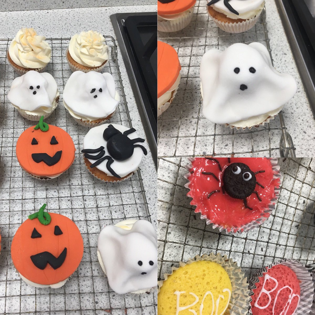 Food_WhitbyHigh's tweet photo. Some excellent cake decorating from the Yr9 Catering students @WhitbyHigh 👻 🎃 https://t.co/jyr3k5CFyr