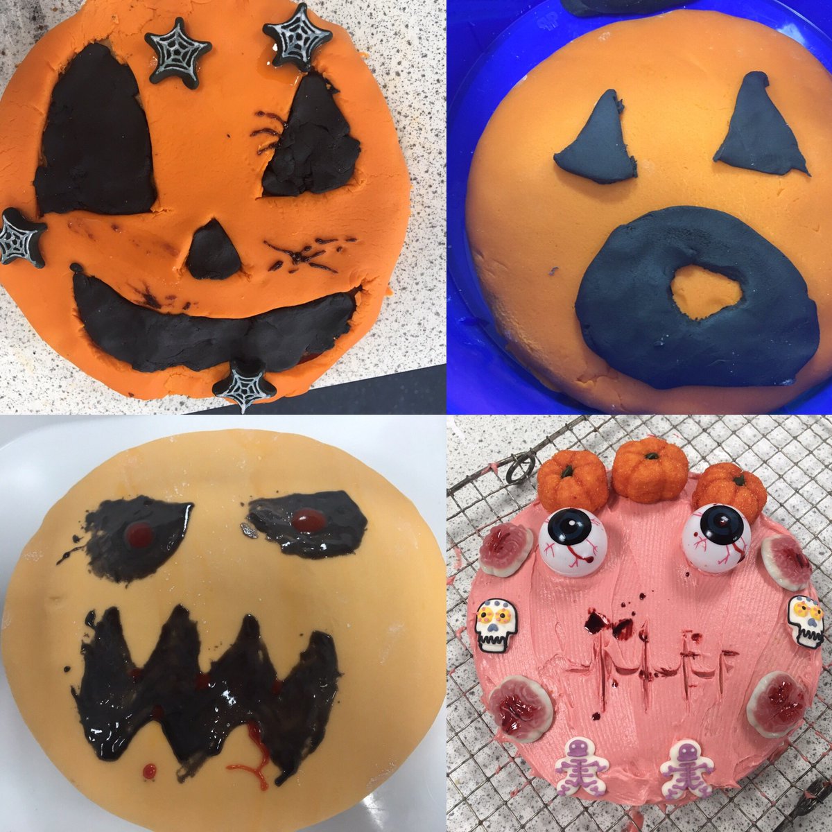 Food_WhitbyHigh's tweet photo. Some excellent cake decorating from the Yr9 Catering students @WhitbyHigh 👻 🎃 https://t.co/jyr3k5CFyr