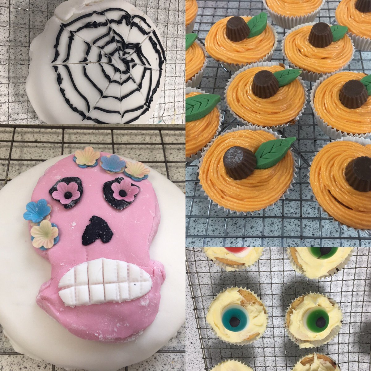 Food_WhitbyHigh's tweet photo. Some excellent cake decorating from the Yr9 Catering students @WhitbyHigh 👻 🎃 https://t.co/jyr3k5CFyr