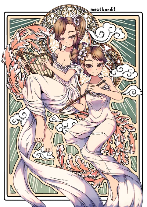 Le Style Mucha #아미마미 #아이돌마스터 #아이마스 #アイドルマスターシンデレラガールズ #アイドルマスター #타로카드 #tarot #tarotcard 