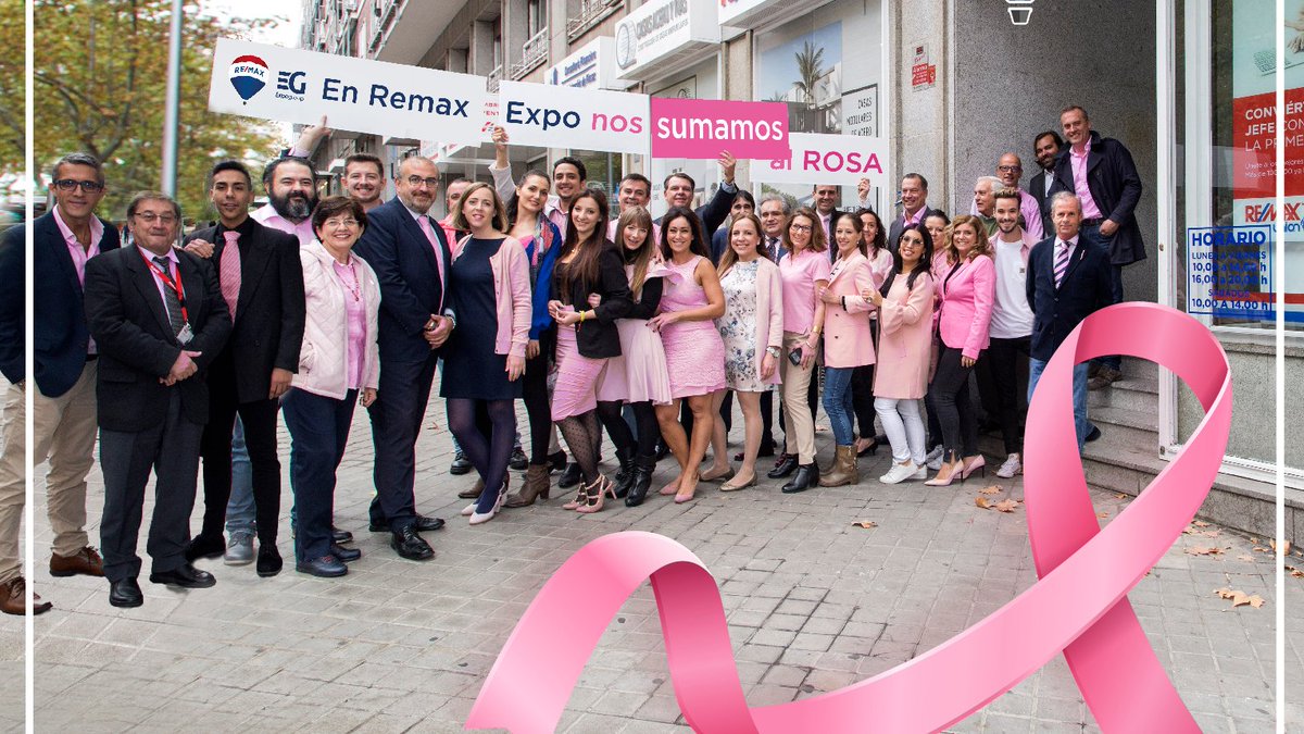 Por las que lloraron y se desesperaron, por las que resisten y luchan, por las que sonrieran sin mirar atrás, por las que triunfarán y por las que ya no están.
Hoy REMAX EXPO se une a la "sensibilización sobre el cáncer de mama"
#DíaMundialDelCáncerDeMama #SúmateAlRosa