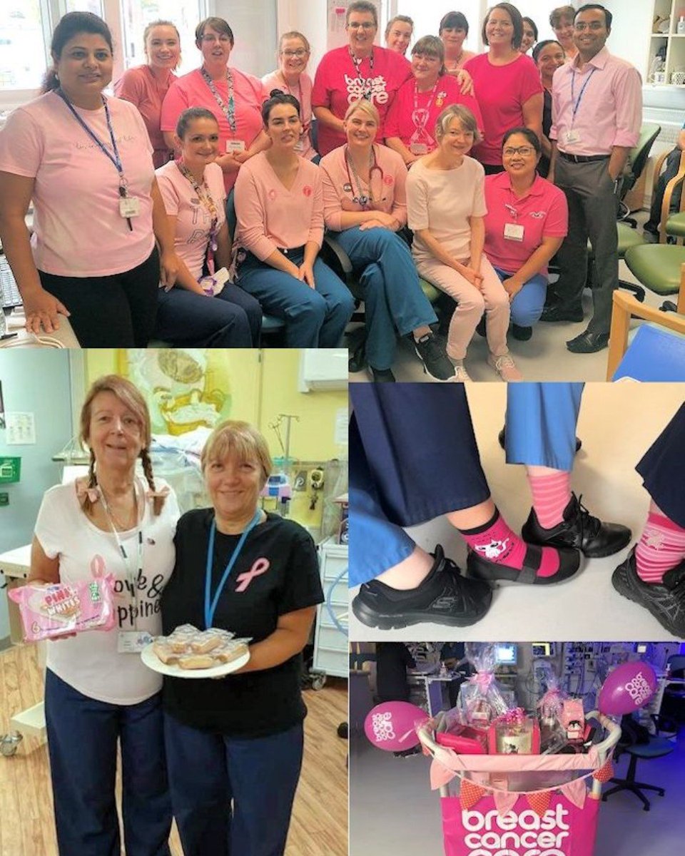 The staff of the Neonatal Units at both Nevill Hall and the Royal Gwent Hospitals have gone above and beyond by wearing pink, baking cakes and holding a raffle in aid of Breast Cancer Awareness. Well done all!