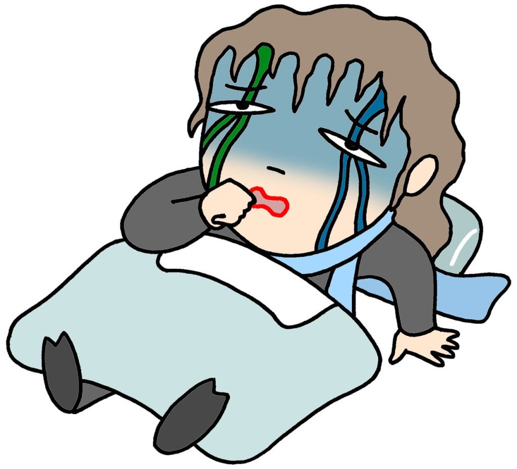 T Koni Pa Twitter 病気 重病 体調不良 寝込む 病に伏す 具合が悪い のイラスト T Co Ummeyg0vdf