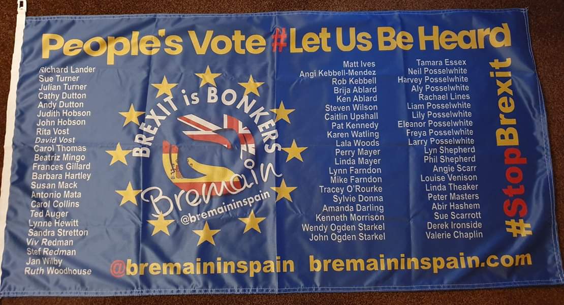 BremainInSpain's tweet photo. Good morning from @BremainInSpain, looking forward to seeing thousands of you at the #StopBrexitMarch #PeoplesVoteMarch 
And thank you to all #PVKeyboardWarriors 

#HaveAWonderfulDay
#MakeItMassive
#VoteDownTheDeal 
#StopBrexit https://t.co/9YV9EIYqwy