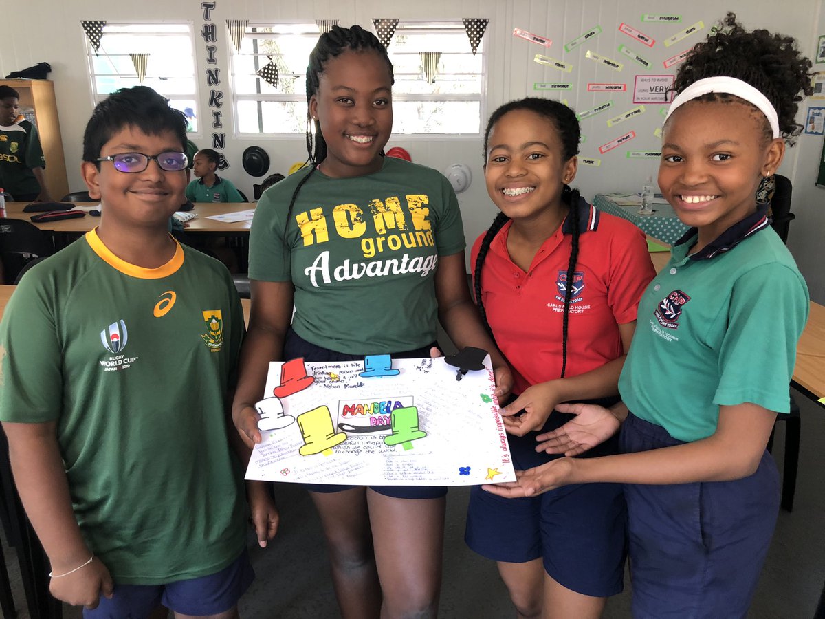 CarlswaldHouse's tweet photo. In LO, the grade 6 learners worked #interdependently to research different National Celebrations using the #iPad. They used the #thinkinghats to share their information. #AppleEDU #creativethinking #habitsofmind https://t.co/dADiNpE9Oa