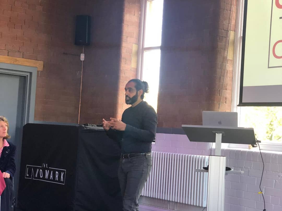 HollinsCTC's tweet photo. Talking about our ground-breaking 'Cohesion through Creativity' programme at the Arts &amp; Soul seminar held at @LandmarkBurnley organised by @GinaDowdingMEP . Looking at how arts in schools can have an important role to play in promoting cohesion. @thehollinslancs #artsandculture https://t.co/sCPYk2SpGx