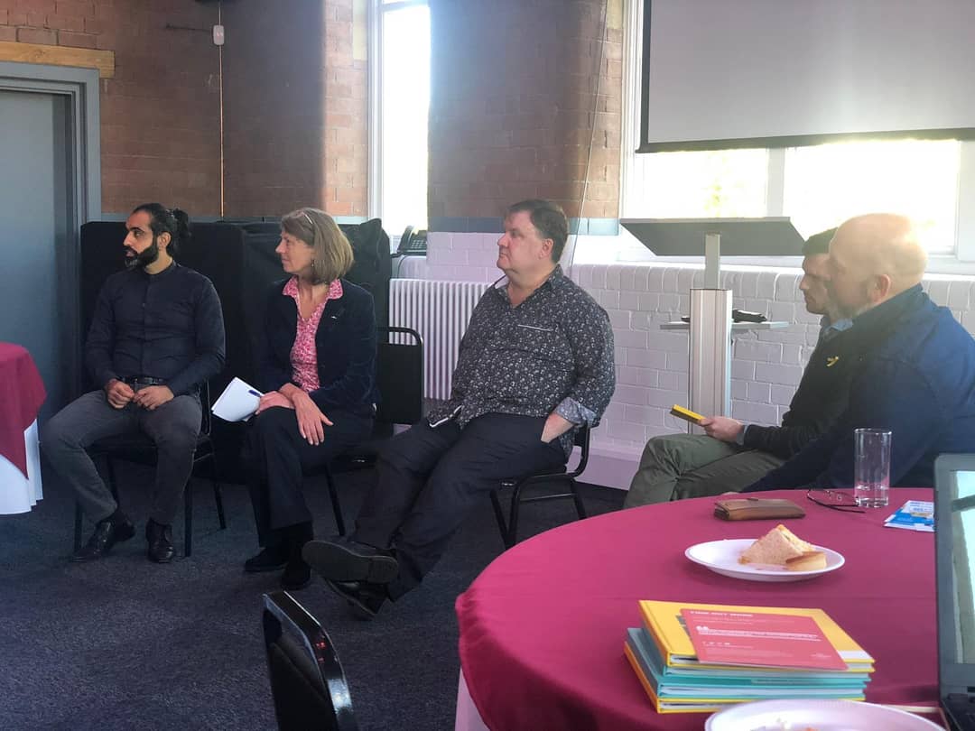 HollinsCTC's tweet photo. Talking about our ground-breaking 'Cohesion through Creativity' programme at the Arts &amp; Soul seminar held at @LandmarkBurnley organised by @GinaDowdingMEP . Looking at how arts in schools can have an important role to play in promoting cohesion. @thehollinslancs #artsandculture https://t.co/sCPYk2SpGx