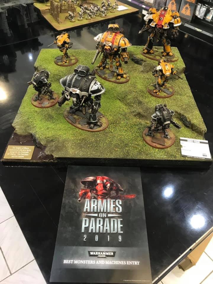 Really happy to have won Best Monsters &amp; Machines at my local Armies on Parade painting contest. Congrats to all the winners.