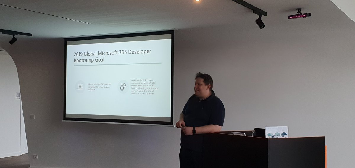 panjkov's tweet image. Raphael @Ra_Koellner is kicking off #O365DevBootcamp_CGN. Full day of sessions about #Microsoft365 #development! @OfficeDev @Office365UG_de