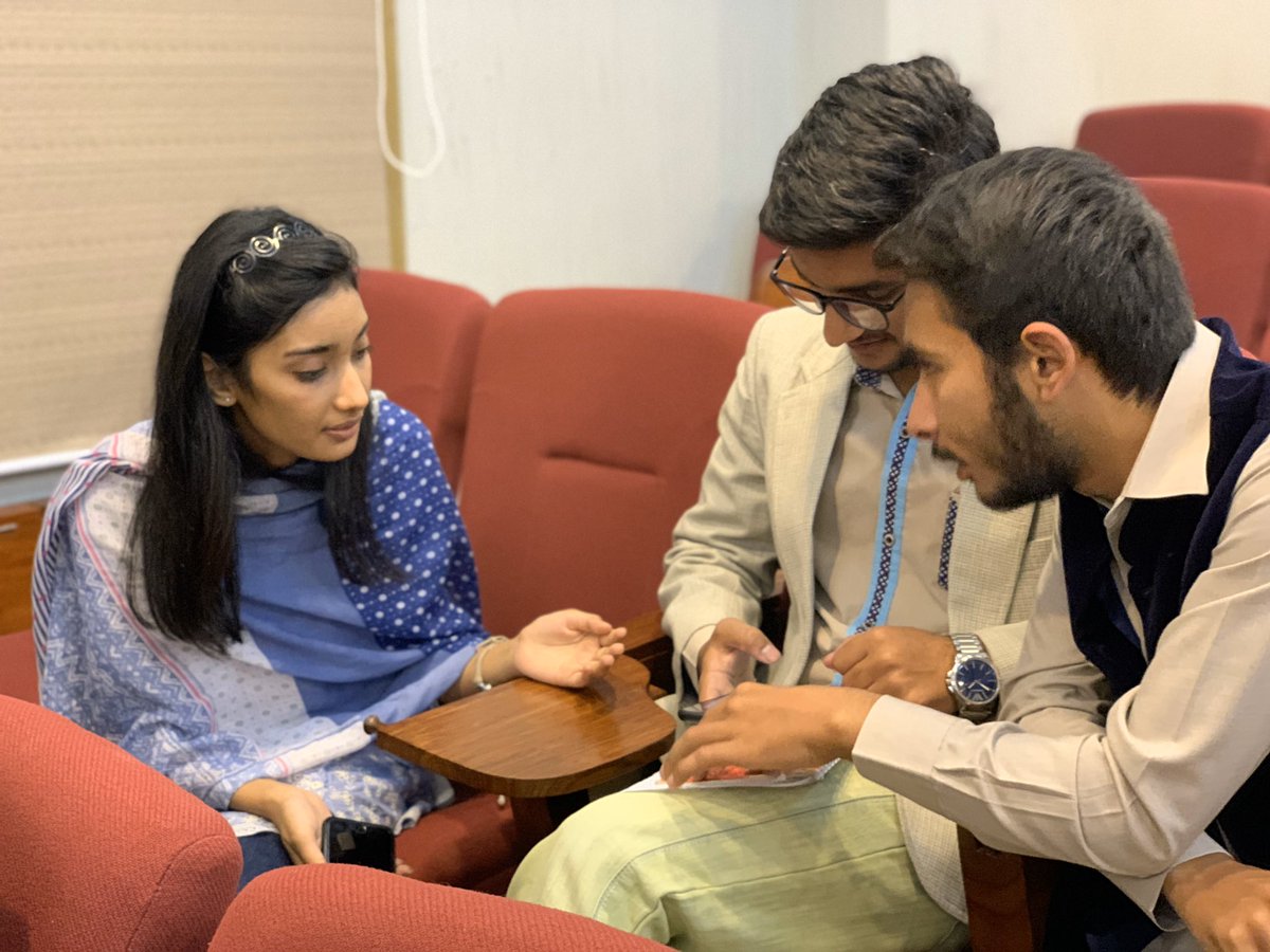 PeshawarApps's tweet photo. Participants are having final discussions before they present their progress to the mentors at @SpaceApps Peshawar Challenge 2019 organised by @RaheQamar at @cecosofficial.

#SpaceApps #SpaceAppsPeshawar #SpaceAppsPakistan #NASA #raheqamar https://t.co/bBUWTa2tnZ