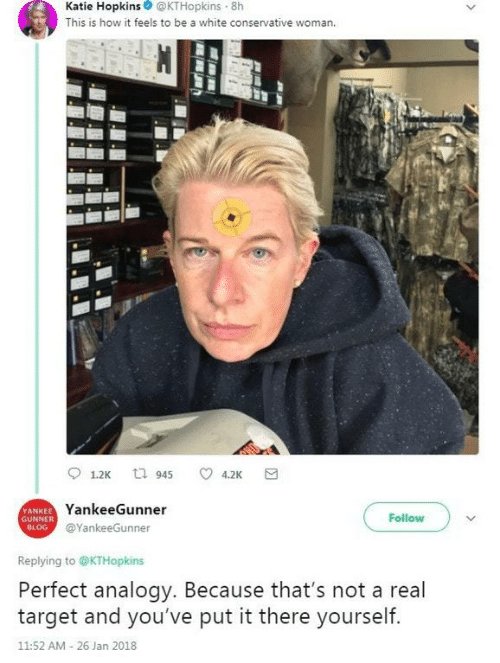 Katie hopkins twitter target