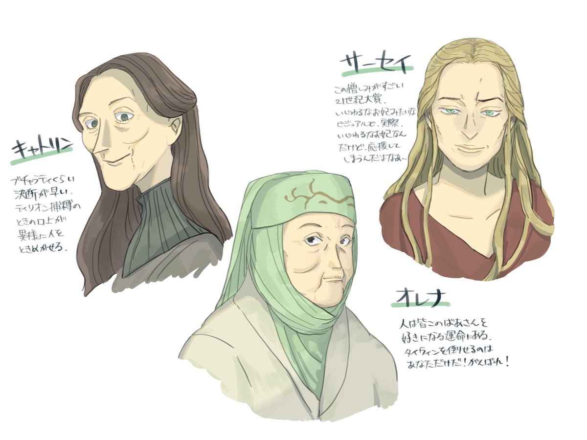 ゲームオブスローンズのイケおば練習