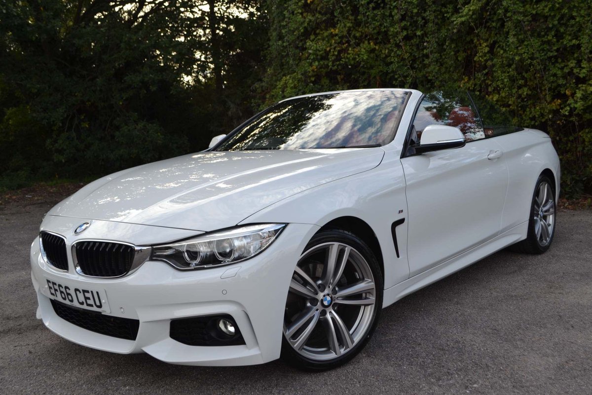 PodiumCars's tweet photo. Just arrived in stock. Stunning 66 reg BMW 420d MSport Convertible. 1 lady owner. Mega spec inc Air Scarf. 14k Miles. Totally As New! https://t.co/ZIdzzUo7XP https://t.co/8FzjIHKNk0