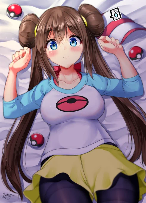 ポケモンBW2のメイちゃん描きました。
押し倒されっぱい。 