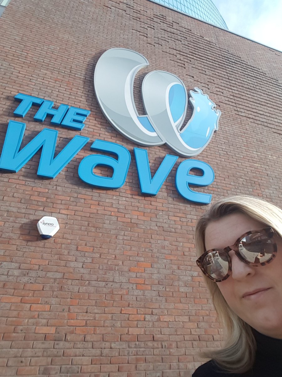sweeney_zo's tweet photo. Here at the opening of @cvlifenews @covcitycouncil @TheWave today. Very #excited to have a go on all the slides https://t.co/9pqq047nVD