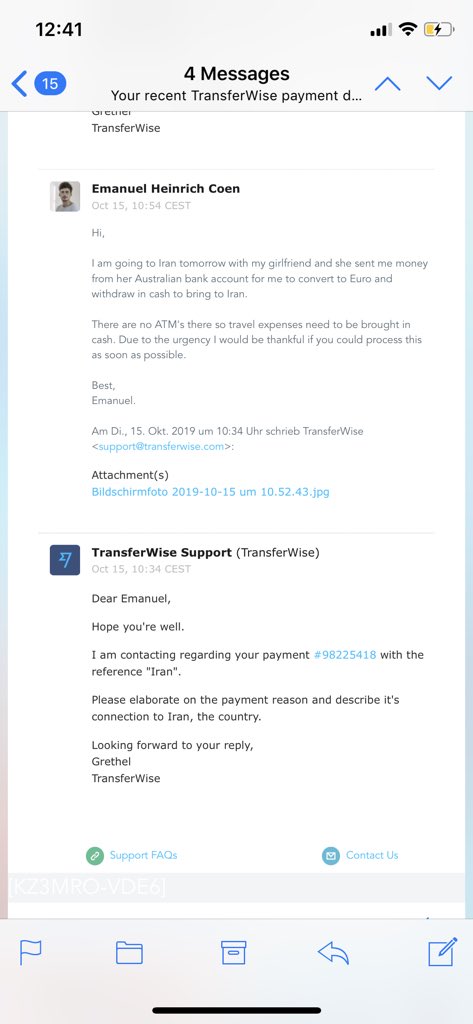 crazy transferwise blocked my