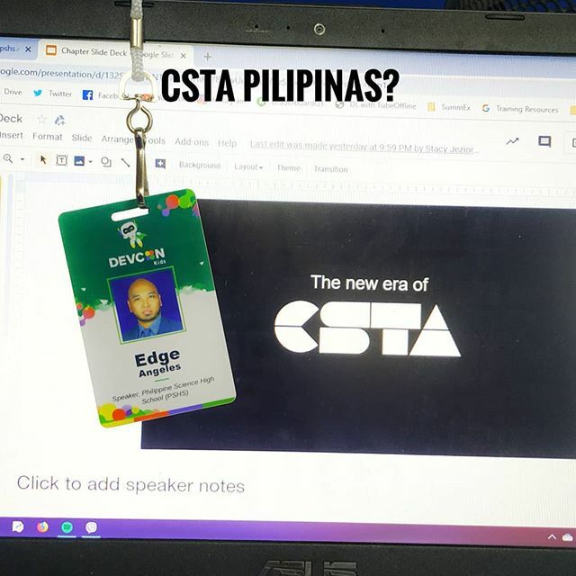 edgeangeles's tweet photo. Pilipinas! Are you ready for @csteachersorg?
#csta2019 #csta2020 #CSTA #csteachers #devconkids https://t.co/EMeN0TWKRN https://t.co/LVmZn3wZeD